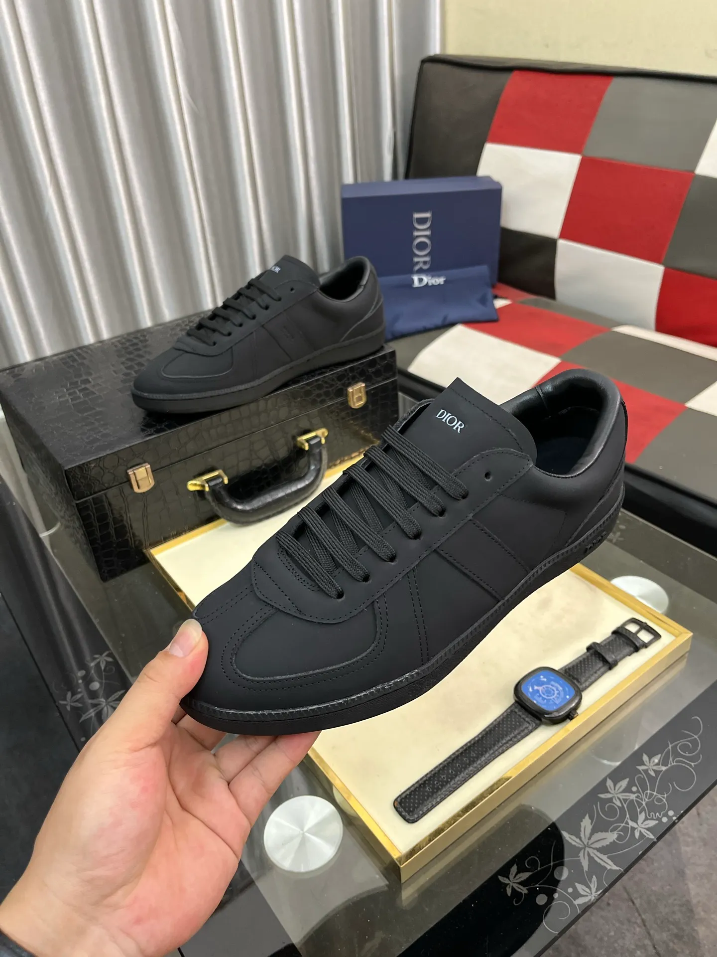 Men's Men's Shoes 💰400⌚️⌚️《Dior DIOR*》The latest and most popular casual shoes, top brand [seduce] luxury~purchase, top~quality. [Strong] The upper is made of imported breathable cowhide with material ➕ breathable sheepskin feet (•) and fine workmanship. Original stylish and stylish soft rubber wear-resistant outsole, light and comfortable on the foot, size: 38-443️⃣colors available